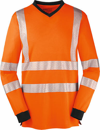 Warnschutz-Langarm-Shirt JACKSONVILLE, warnorange/grau, Gr. 4XL 
