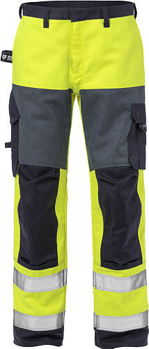 Flame High Vis Hose 2585 FLAM, warngelb/marine, Gr. C146 