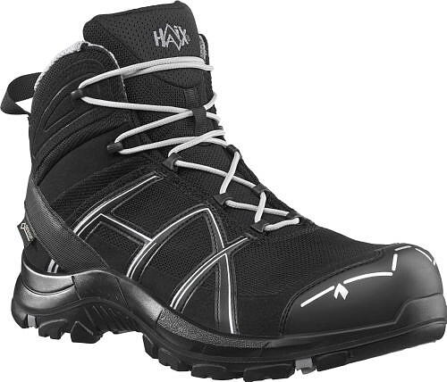 Sicherheitsstiefel BLACK EAGLE Safety 40.1 mid/black-silver (S3), Gr. 36 (UK 3.5) 