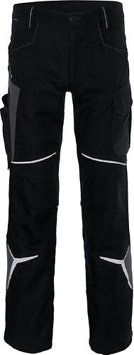 KÜBLER BODYFORCE Hose 2225, schwarz/anthrazit, Gr. 62 