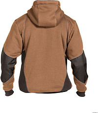 DASSY® Sweatshirt-Jacke Pulse lehmbraun/anthrazitgrau, Gr. 2XL 