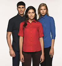 3/4-Arm-Vario Bluse Mikralinar® 120, royalblau, Gr. M 