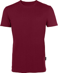 Herren Luxury Roundneck T-​Shirt, bordeaux/ burgundy, Gr. 2XL