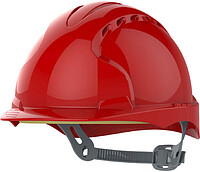 Schutzhelm EVO®2, Gleitverschluss, belüftet, rot