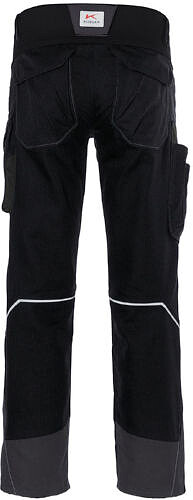 KÜBLER BODYFORCE Hose 2225, schwarz/anthrazit, Gr. 62 