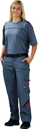 Highline Bundhose 2329, schiefer/schwarz/rot, Gr. 34 