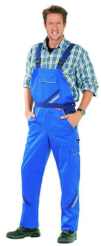 Highline Latzhose 2330, kornblau/marine/zink, Gr. 24 