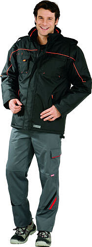 Piper Jacke 3535, schwarz/orange, Gr. XL 