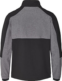 Apparel Colourblock Softshell, schwarz/grau meliert, Gr. S 